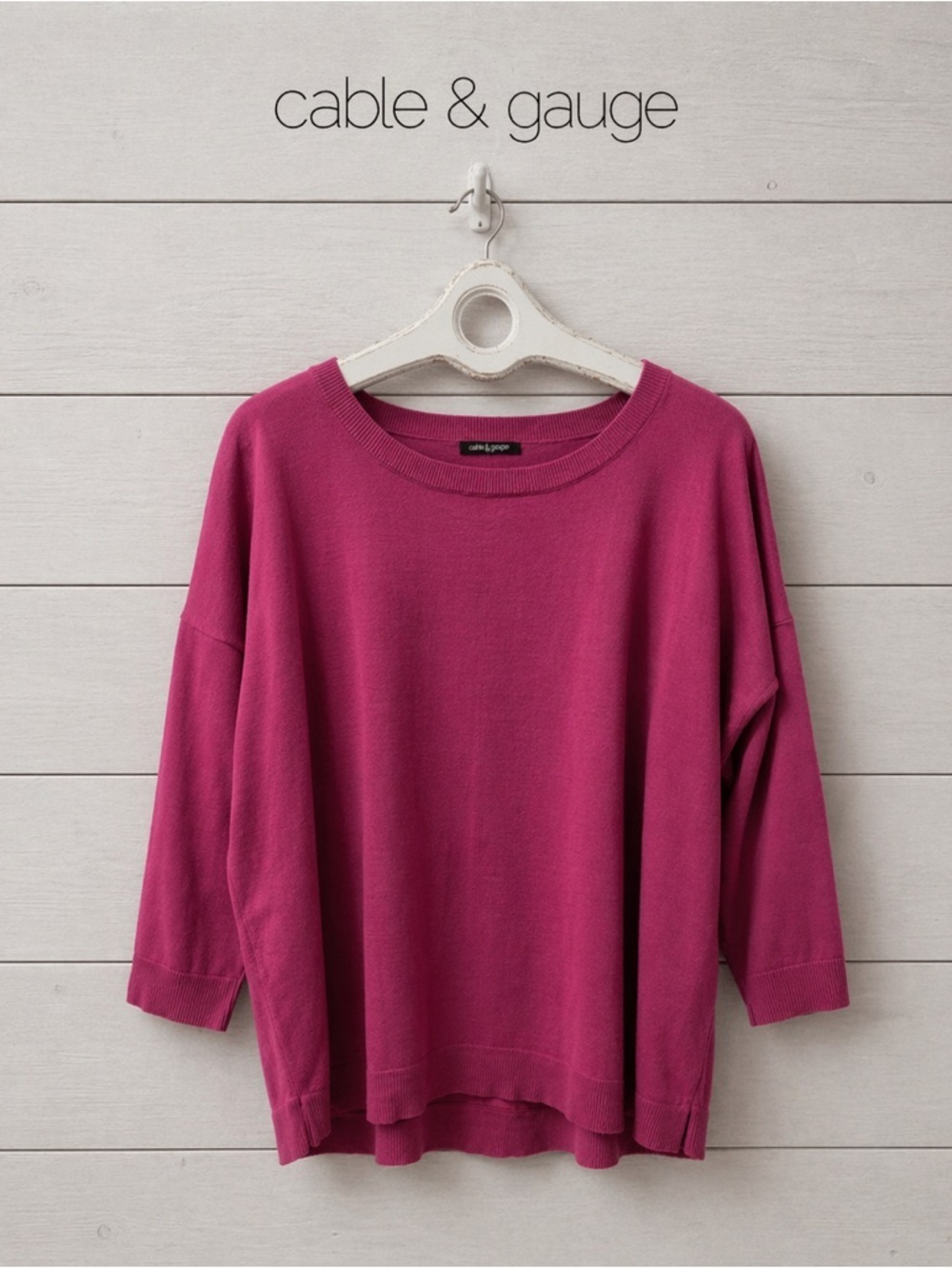 Câble & Gauge 3/4 Sleeve Sweater size 2x